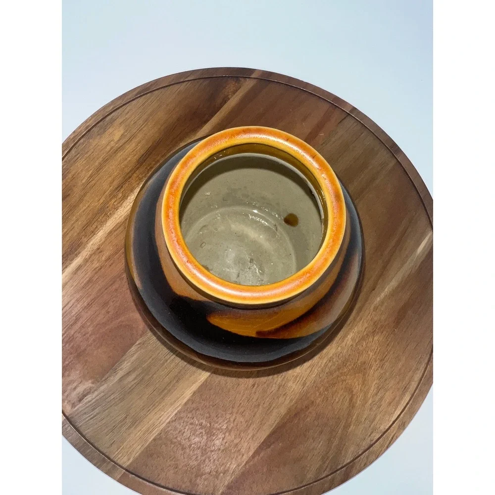 Unique Ceramic Vase Earth Tones‎ Abstract Design